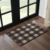 Black Check Indoor/Outdoor Collection Rugs-Lange General Store