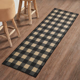 Black Check Indoor/Outdoor Collection Rugs-Lange General Store