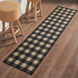 Black Check Indoor/Outdoor Collection Rugs-Lange General Store