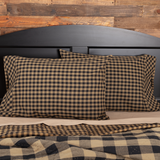 Black Check Pillow Cases-Lange General Store