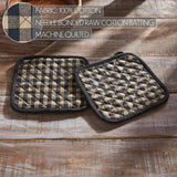 Black Check Pot Holder Set of 2-Lange General Store