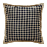 Black Check Star Pillow 12x12-Lange General Store