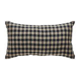 Black Check Triple Star Pillow-Lange General Store