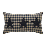 Black Check Triple Star Pillow-Lange General Store