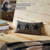 Black Check Triple Star Pillow-Lange General Store