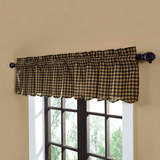 Black Check Valance-Lange General Store