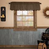 Black Check Valance-Lange General Store