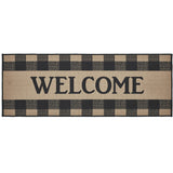 Black Check Welcome Door Mat-Lange General Store