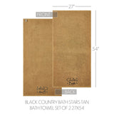 Black Country Towels & Washcloths-Lange General Store