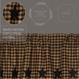 Black Star Blackout Panel Curtain-Lange General Store