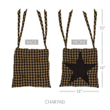 Black Star Chair Pad-Lange General Store