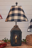 Black Star Buffalo Check Lantern Lamp-Lange General Store