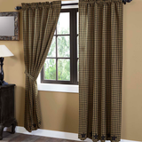 Black Star Panel Curtains-Lange General Store