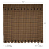 Black Star Shower Curtain-Lange General Store