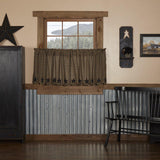 Black Star Tier Curtains 24"-Lange General Store