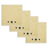 Black Stars Creme Towels & Washcloths-Lange General Store