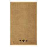 Black Stars Tan Towels & Washcloths-Lange General Store