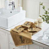 Black Windmill & Stars Towels & Washcloths-Lange General Store