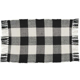 Black and White Check Rag Rug-Lange General Store