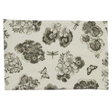 Black and White Geranium Placemats-Lange General Store