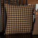 Black Check 16" Pillow-Lange General Store