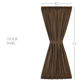 Blackstone Farm Door Panel Curtain-Lange General Store