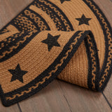 Blackstone Farm Star Braided Half Circle Rug