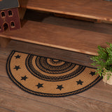 Blackstone Farm Star Braided Half Circle Rug