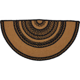 Blackstone Farm Star Braided Half Circle Rug