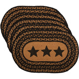 Blackstone Farm Star Braided Placemats - Set of 6