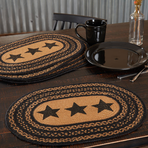 Blackstone Farm Star Braided Placemats - Set of 6