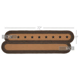 Blackstone Farm Star Braided Table Runner-Lange General Store