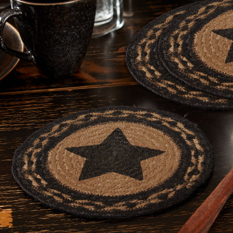 Blackstone Farm Star Braided Trivet 8" Set of 3