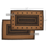 Blackstone Farm Star Collection Braided Jute Rugs - Rectangle