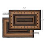 Blackstone Farm Star Collection Braided Jute Rugs - Rectangle
