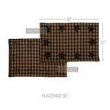 Blackstone Farm Star Cotton Placemats Set of 6-Lange General Store