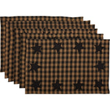 Blackstone Farm Star Cotton Placemats Set of 6-Lange General Store