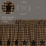 Blackstone Farm Star Door Panel Curtain