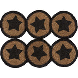 Blackstone Farm Star Jute Coasters-Lange General Store