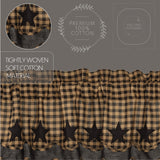 Blackstone Farm Star Layered Lined Valance-Lange General Store