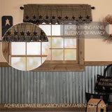 Blackstone Farm Star Layered Lined Valance-Lange General Store