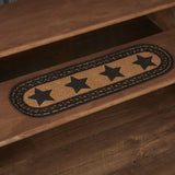 Blackstone Farm Star Oval Stair Tread Latex Rug-Lange General Store