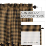 Black Star Panel Curtains-Lange General Store