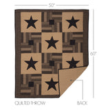 Blackstone Farm Star Quilted Throw-Lange General Store