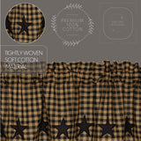 Blackstone Farm Star Tier Curtains 24"-Lange General Store