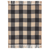 Black Check Star Woven Throw-Lange General Store