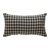 Black Check Triple Star Pillow-Lange General Store