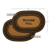 Blackstone Farm Welcome Y'all Oval Rug-Lange General Store