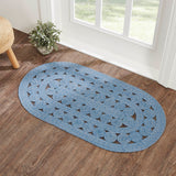 Blended Blue Indoor/Outdoor Collection Braided Rugs - Lange General Store