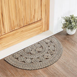 Blended Pebble Indoor/Outdoor Braided Half Circle Rug-Lange General Store